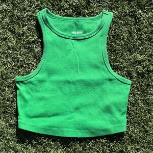 Wild Fable Bright Green Crop Top